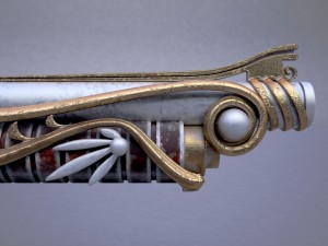 fantasy rifle 3D मॉडल