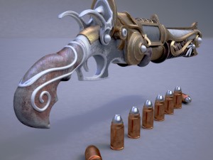 fantasy rifle 3D मॉडल