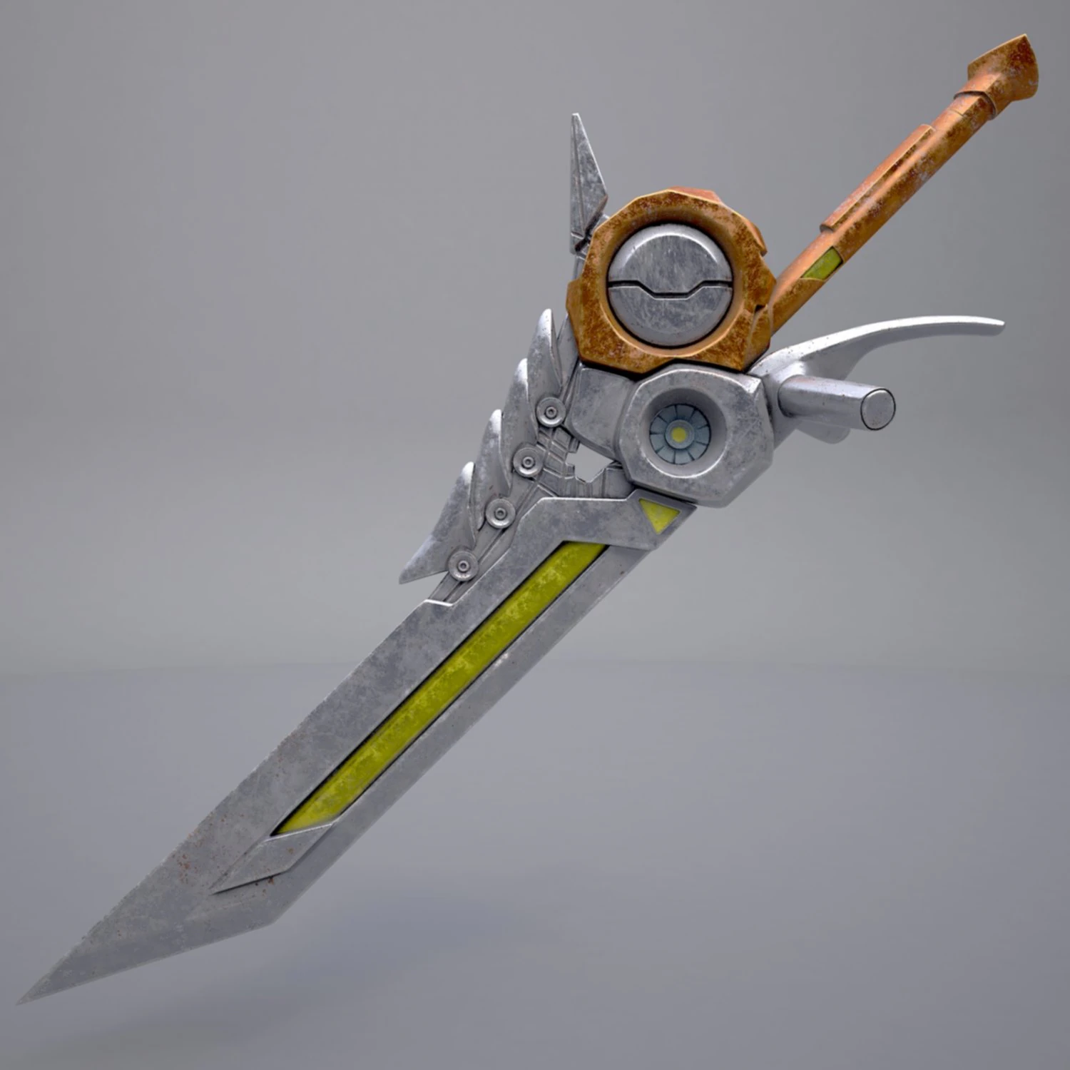 fantasy sword8 3D Model .c4d .max .obj .3ds .fbx .stl .blend