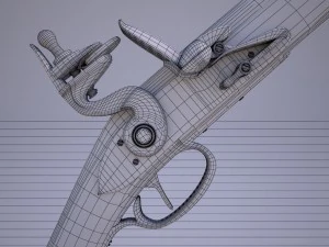 flintlock musket 3D Model