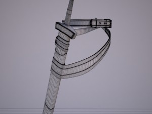 sword with scabbard 3D 模型