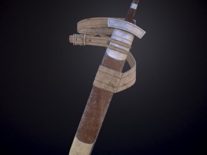 sword with scabbard 3D 模型