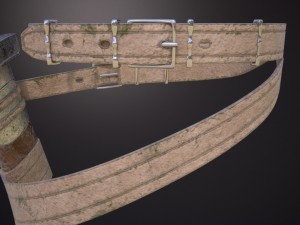 sword with scabbard 3D 模型