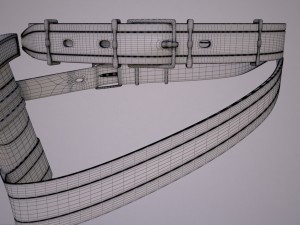 sword with scabbard 3D 模型
