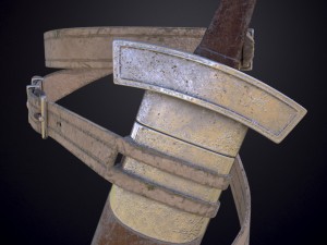 sword with scabbard 3D 模型