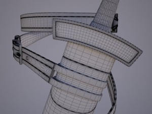 sword with scabbard 3D 模型