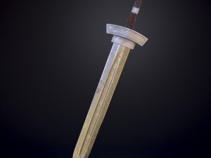 sword with scabbard 3D 模型
