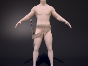 sword with scabbard 3D 模型