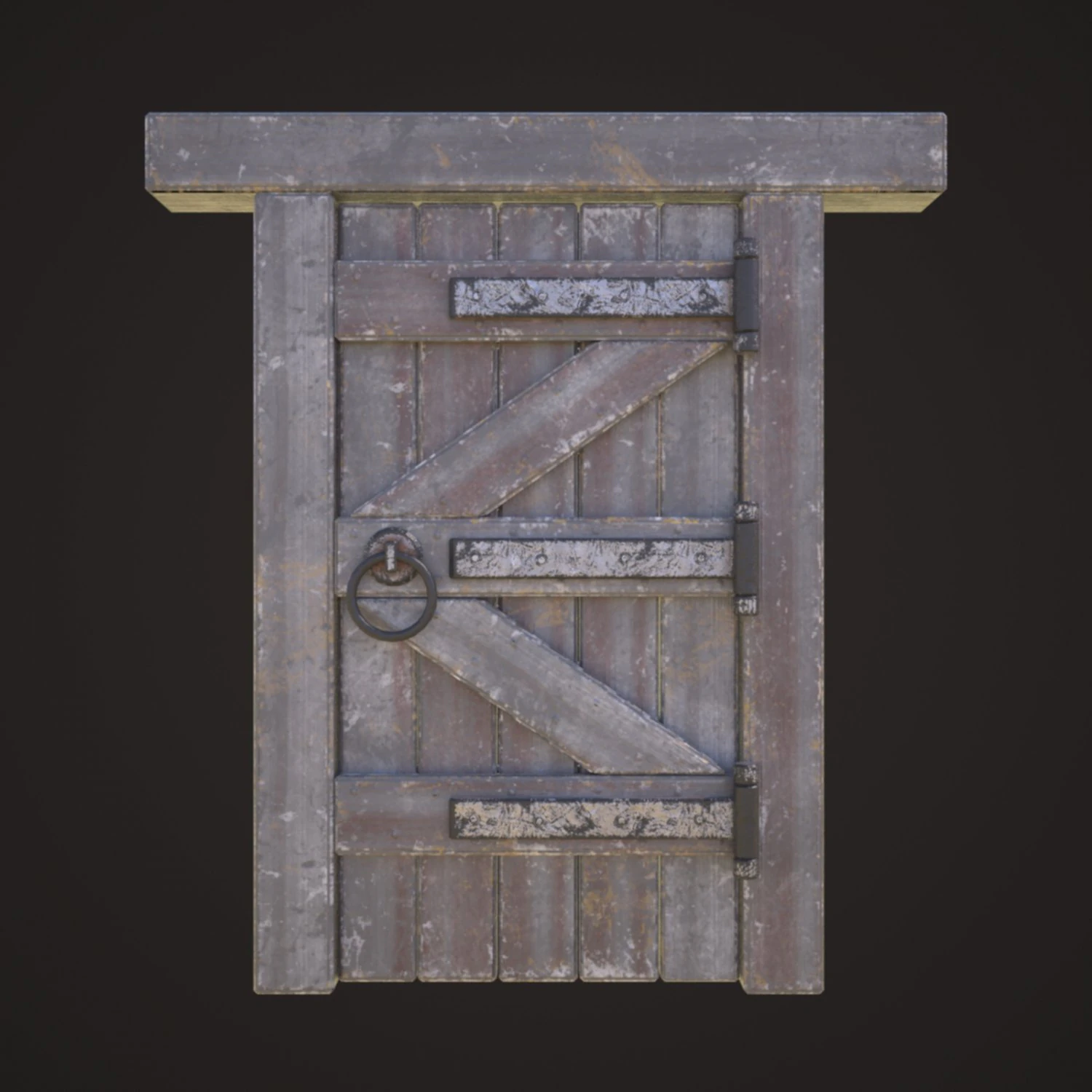 wooden door model 3D Model .c4d .max .obj .3ds .fbx .stl .blend 