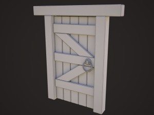 wooden door model 3D Model