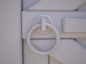 wooden door model 3D Model