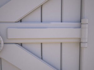 wooden door model 3D Model