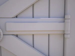 wooden door model 3D Model