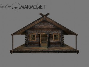 wooden house model 3D Модель