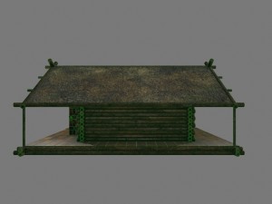wooden house model 3D Модель