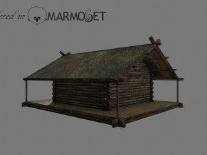 wooden house model 3D Модель