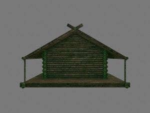 wooden house model 3D Модель