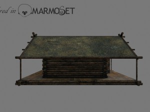 wooden house model 3D Модель