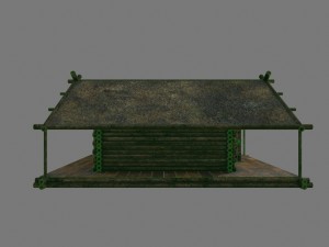 wooden house model 3D Модель