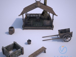 medieval blacksmith 3D Модель