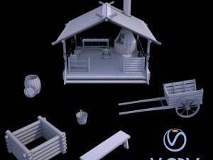 medieval blacksmith Model 3D