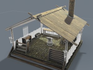 medieval blacksmith Model 3D