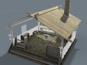 中世纪铁匠 3D 模型