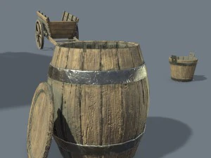 中世纪铁匠 3D 模型