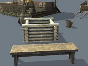 中世纪铁匠 3D 模型