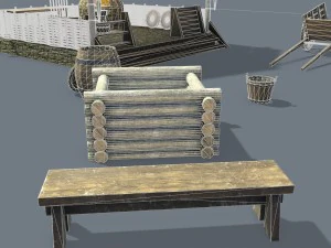 中世纪铁匠 3D 模型