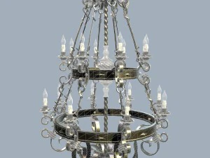 forged chandelier 3D Model