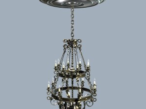 forged chandelier 3D मॉडल