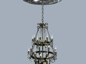 forged chandelier 3D Model