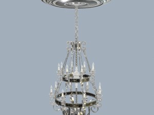 forged chandelier 3D मॉडल