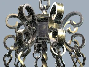 forged chandelier 3D Model