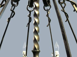 forged chandelier 3D Model