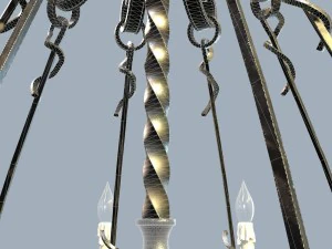 forged chandelier 3D Model