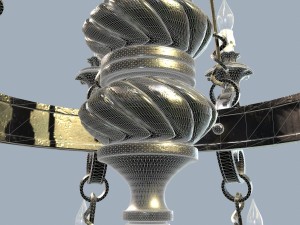 forged chandelier 3D मॉडल