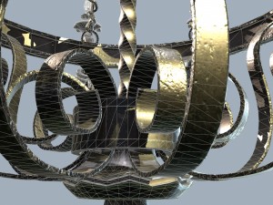 forged chandelier 3D मॉडल