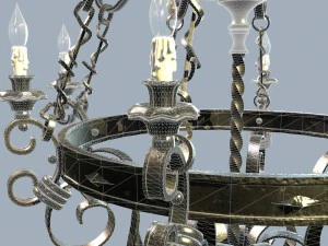 forged chandelier 3D Model