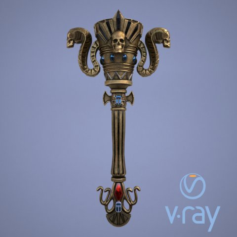 fantasy torch 3D-Modell .c4d .max .obj .3ds .fbx .stl .blend 