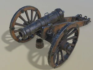 гарматний єдиноріг 3D Модель