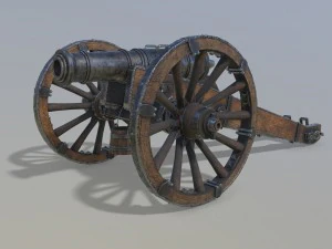 unicorno di cannone Modello 3D