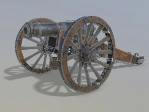 unicorno di cannone Modello 3D