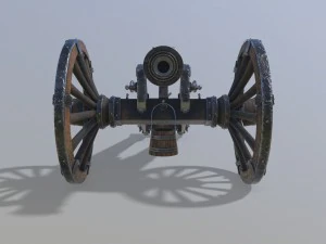 unicorno di cannone Modello 3D