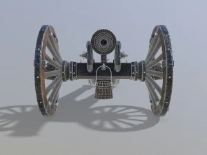 unicorno di cannone Modello 3D