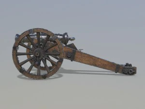 unicorno di cannone Modello 3D