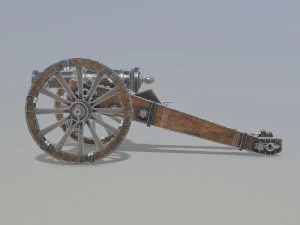 unicorno di cannone Modello 3D