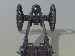 unicorno di cannone Modello 3D