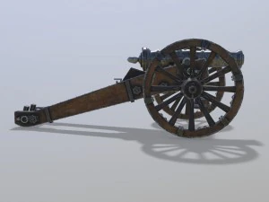 unicorno di cannone Modello 3D